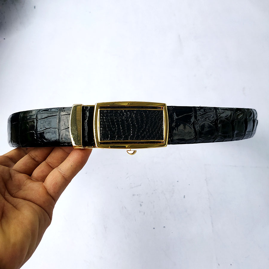 Thắt Lưng Da Cá Sấu Liền Lưng
